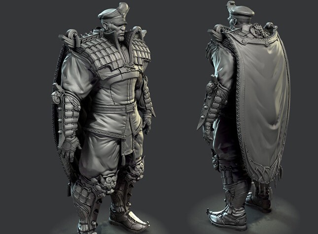 3D printing online Game Character-16