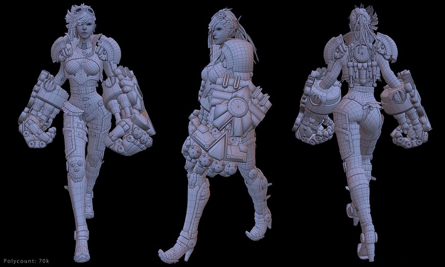 3D printing online Game Character-19